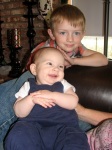 The oldest and youngest cousin, Noah and Rocco
